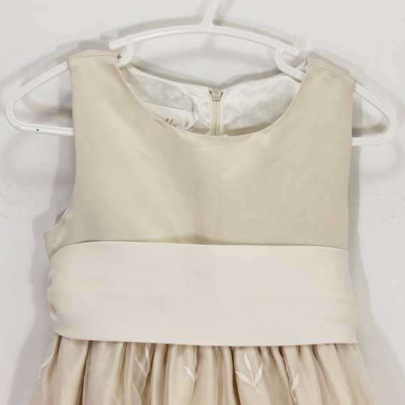 CINDERELLA Lace Satin Dress Champagne Ivory Cream Wedding Princess Size - Picture 2 of 11